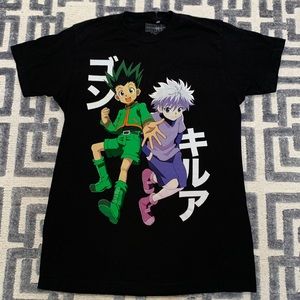 Hunter X Hunter Gon and Killua black short sleeved T-shirt M